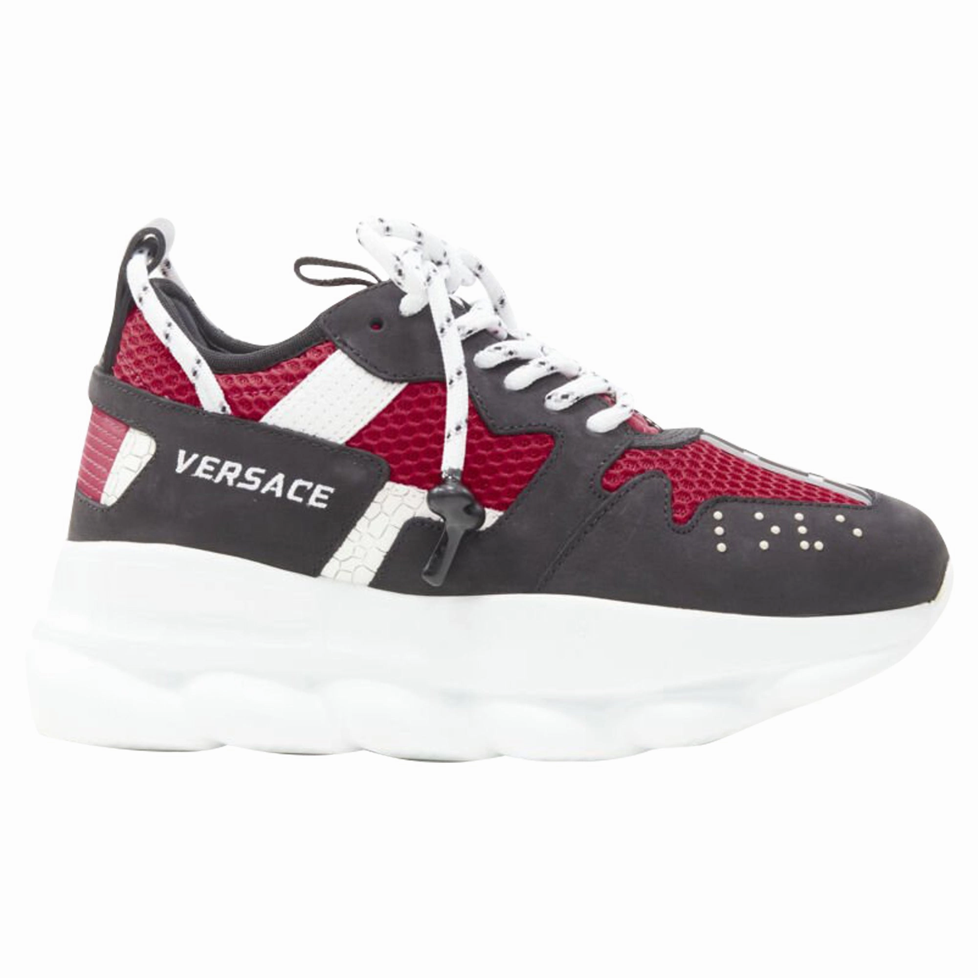 Elite performance Versace Chain Reaction suede chunky sneaker