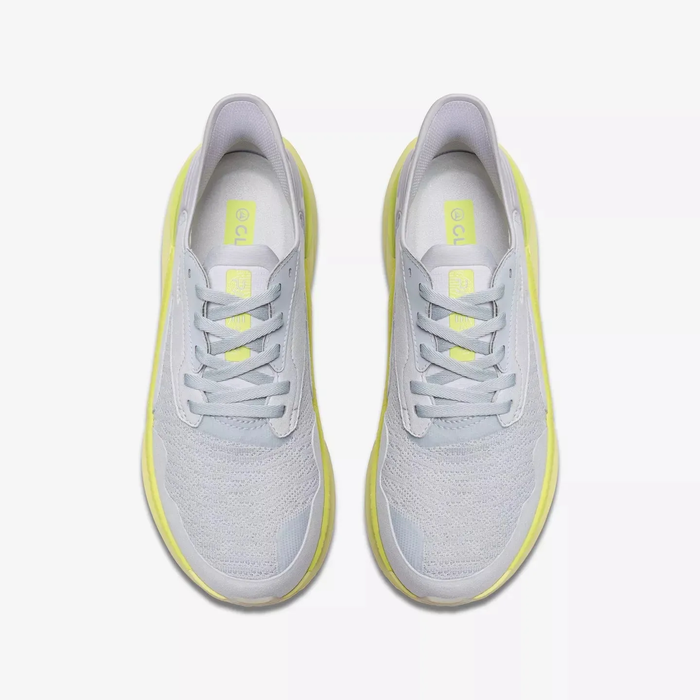 Built Light Clarks Men's Pace Sneaker in Lime Combination