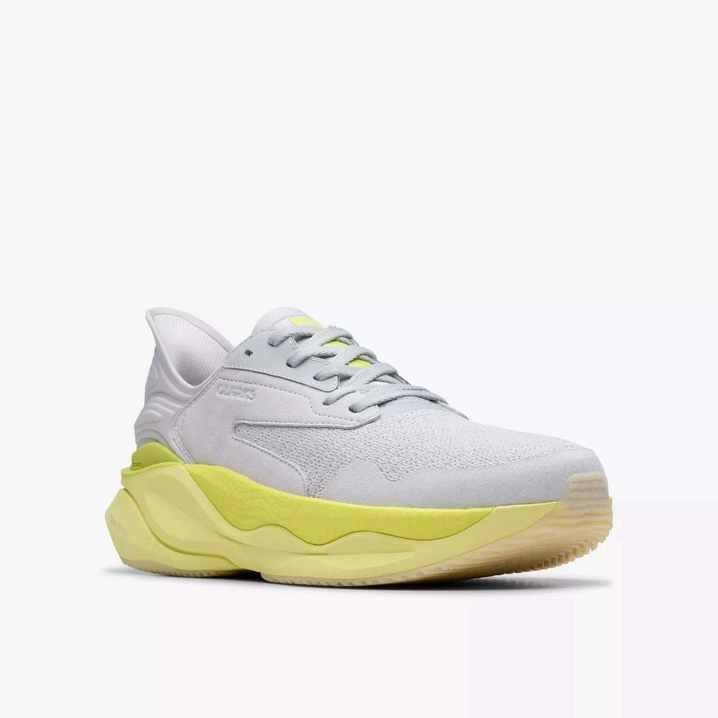 Clarks Men's Pace Sneaker in Lime Combination Easy matching