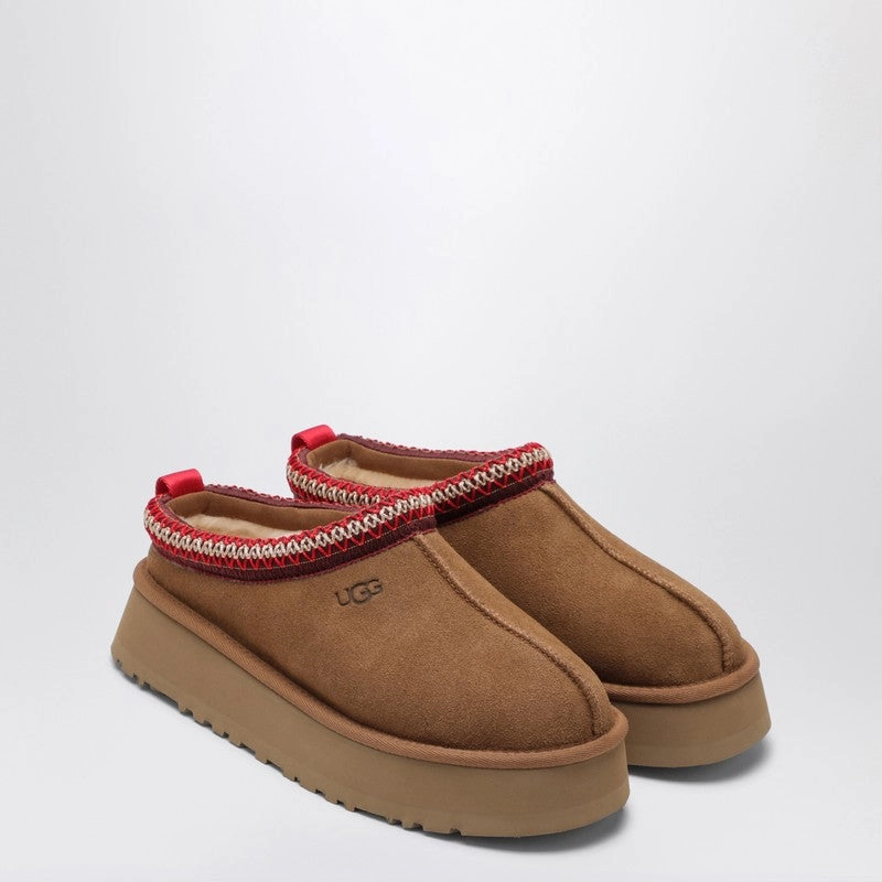 Ugg Women's Tazz Chestnut Suede Slipper Foam Support