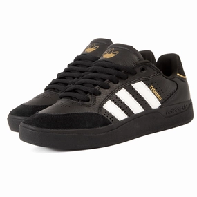 advanced runner shoes summer running Adidas - Tyshawn Low (Core Black/Flat White/Gold Metallic)