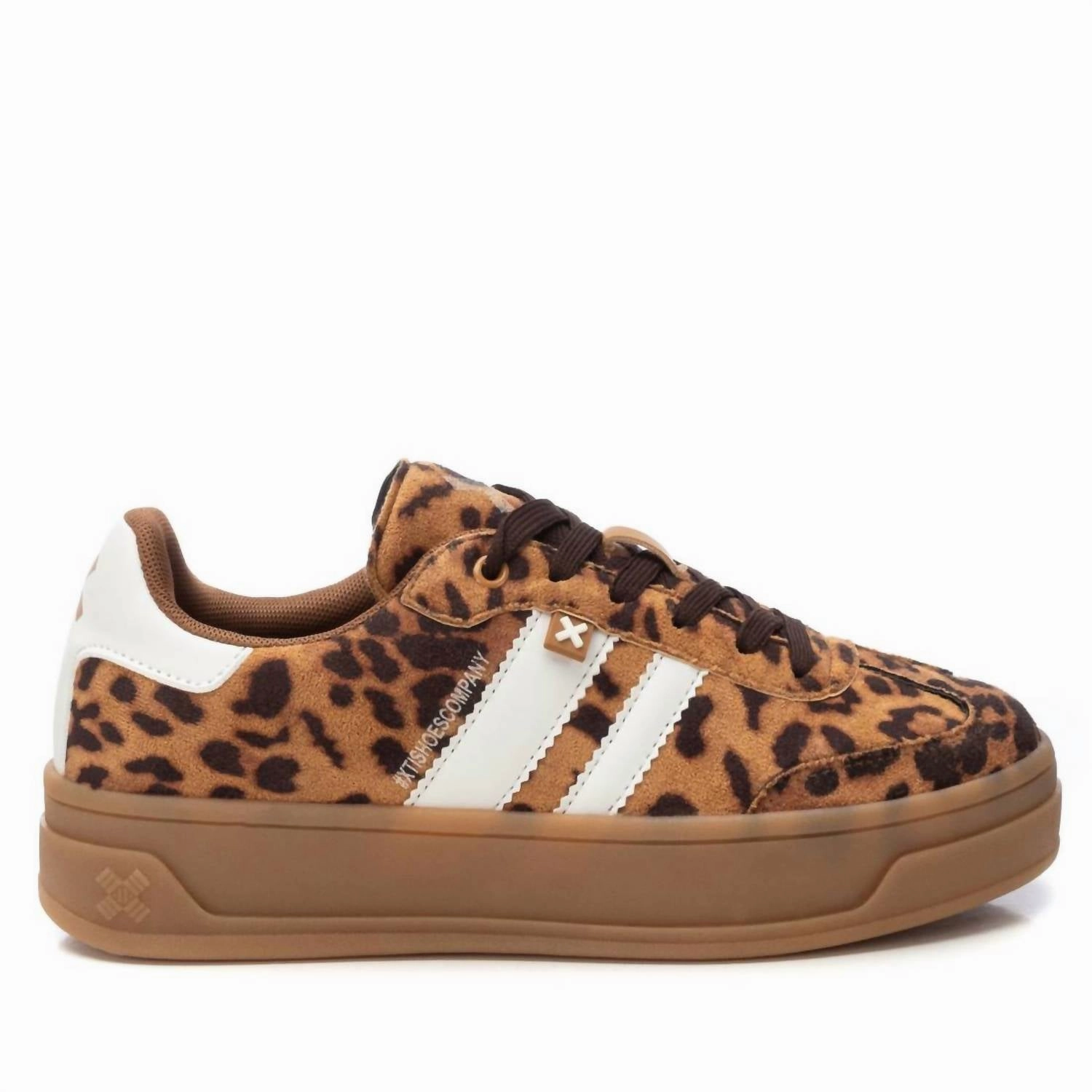 Daily Commuting Women's Platform Trainer Sneakers In Leopard