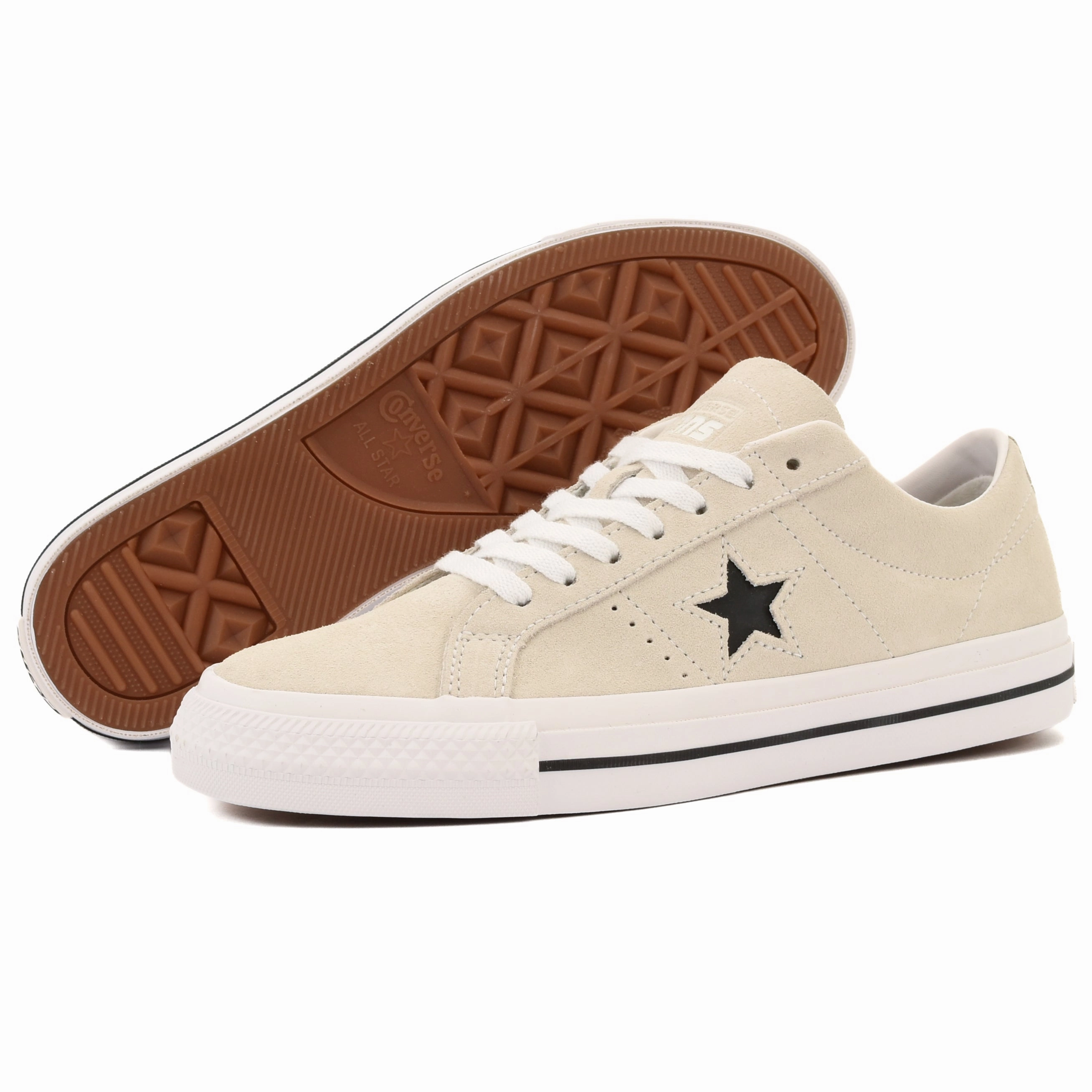 Reinforced Heel Support horizontal - design shoes Cons - One Star Pro OX (Egret/White/Black)