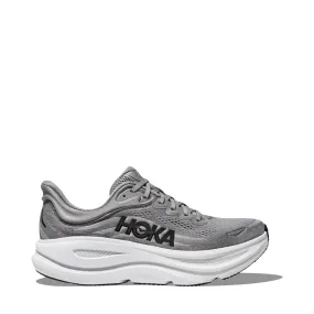 Quiet Walk Hoka Men's Bondi 9 Sneaker in Galactic Grey/Stellar Grey