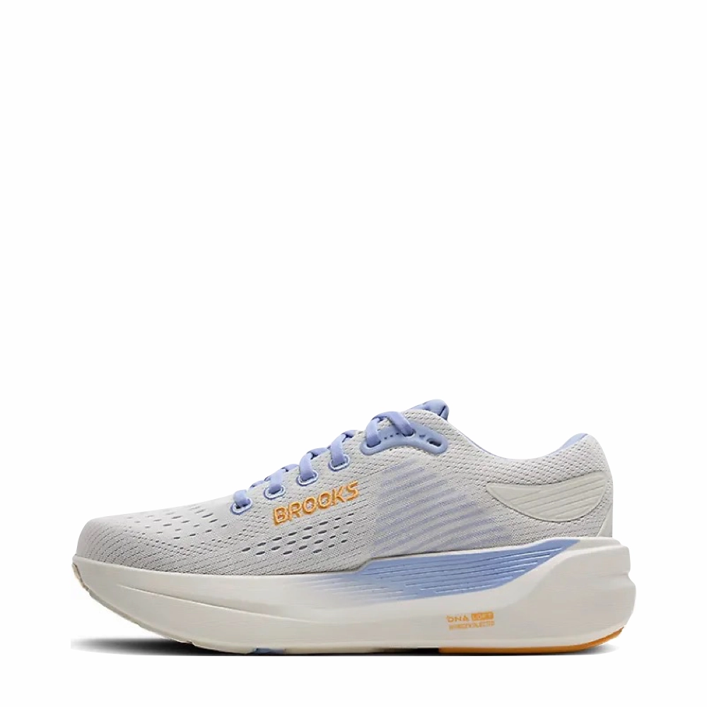 Fashionable Style Brooks Women's Ghost Max 3 Sneaker in Coconut/Blue Heron/Orange