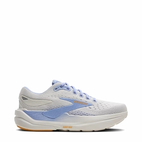 Market Day Brooks Women's Ghost Max 3 Sneaker in Coconut/Blue Heron/Orange