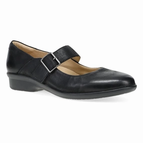Dansko Women's Collette Mary Jane in Black Burnished Nubuck Urban Pulse