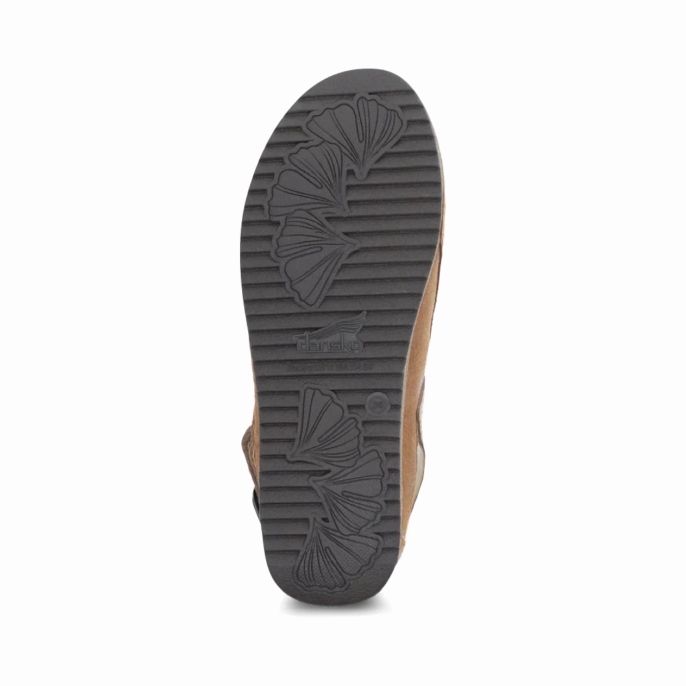 Dansko Women's Merrin Sling Back Clog in Tan Nubuck Fashion Fit