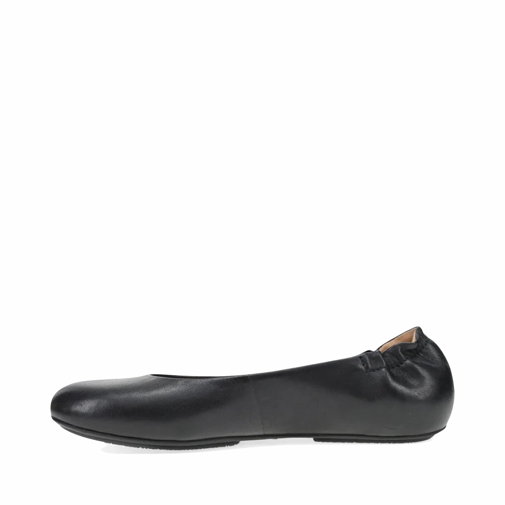 Dansko Women's Mollie Slip On Flat in Black Elastic Band
