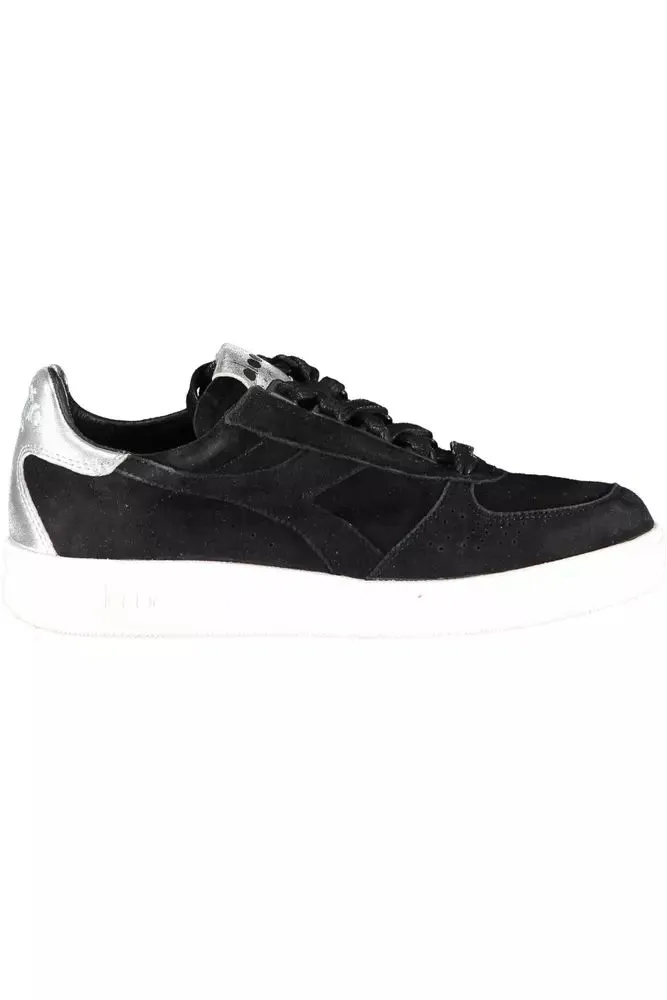 Cloud Comfort Diadora Elegant  Leather Sneakers with Lace Women's Details