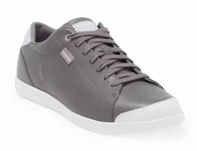 Women??S Molly Leather Sneaker In Quiet Shade PaddedCollar City Hustle
