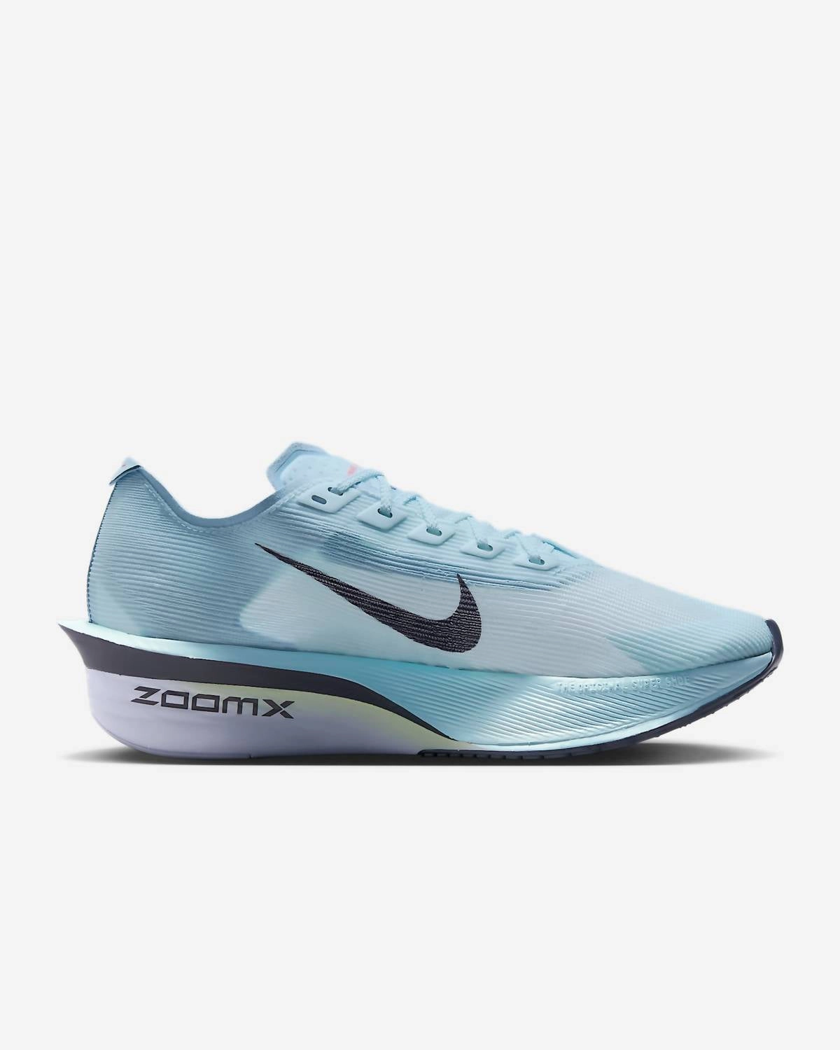 Soft Tongue Design Agile Motion Women's Zoomx Vaporfly Next % 4 Road Racing Shoes In Glacier Blue/blue Tint/amethyst Tint/gridiron