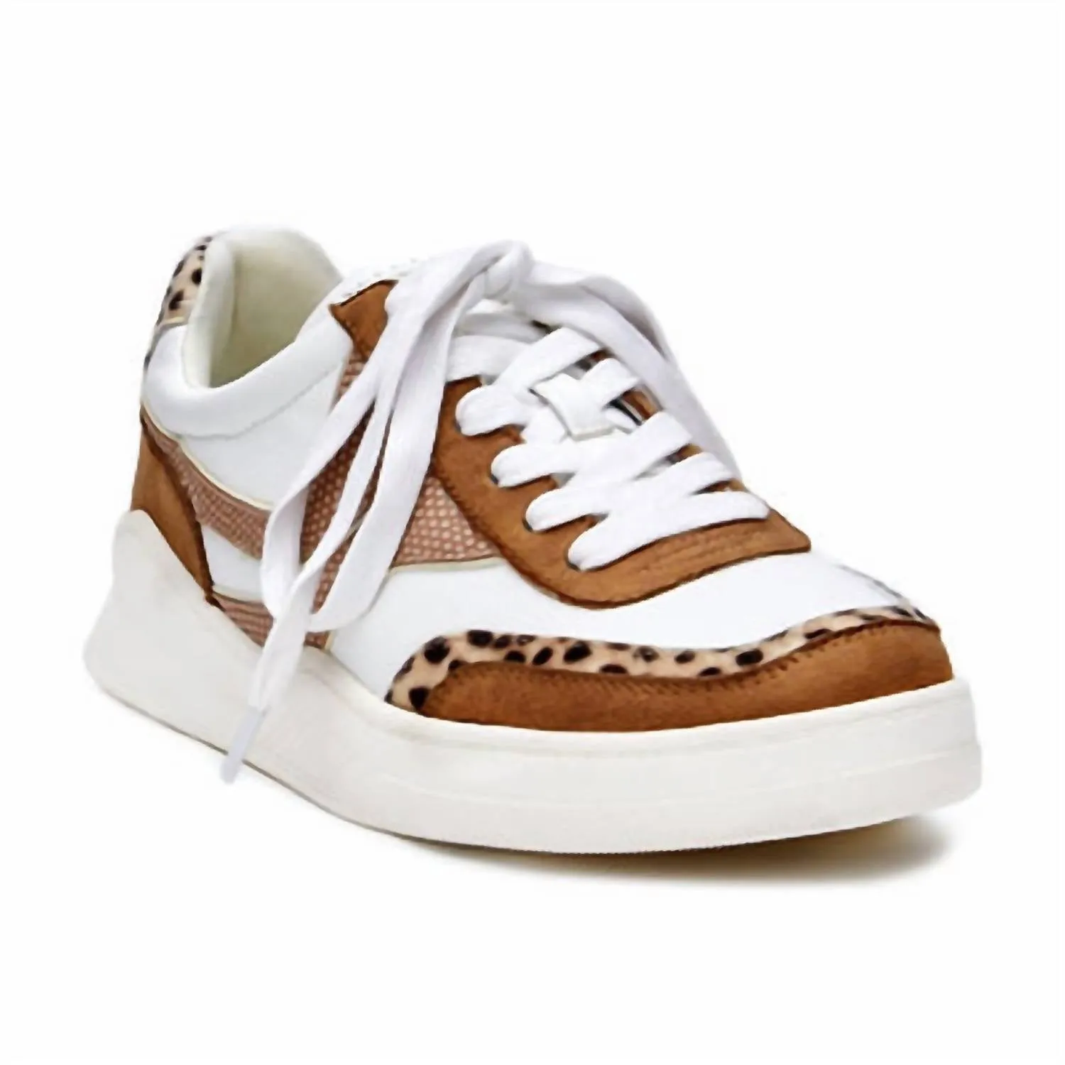 Hiking Path Synthetic Leather Sneaker In Brown
