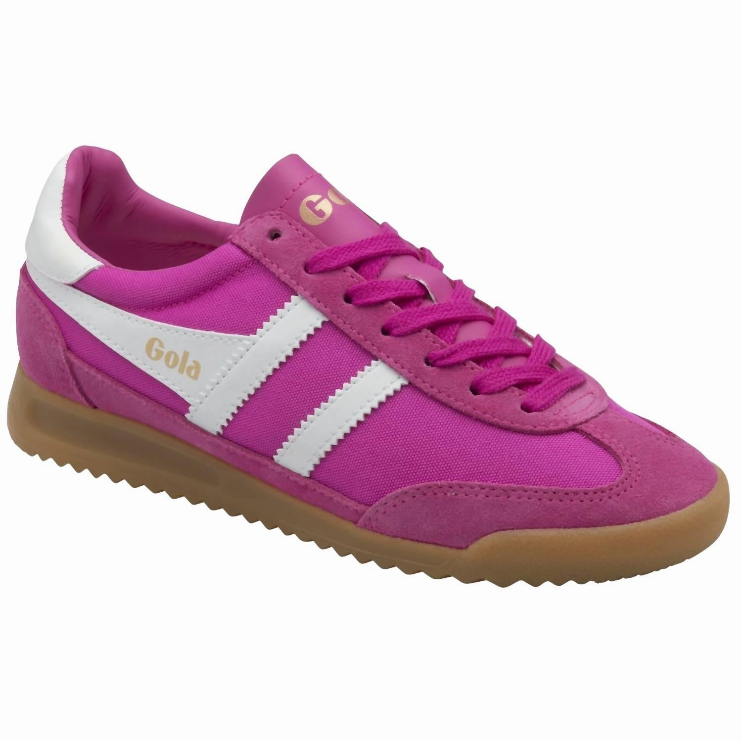 Recycled Material Women's Tornado Trainer Sneakers In Shocking Pink/white