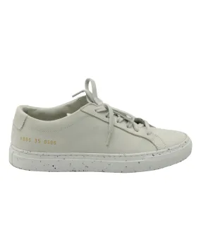 Common Projects Achilles Low Top Sneakers in Confetti White Leather Walk Light Low Impact Sole