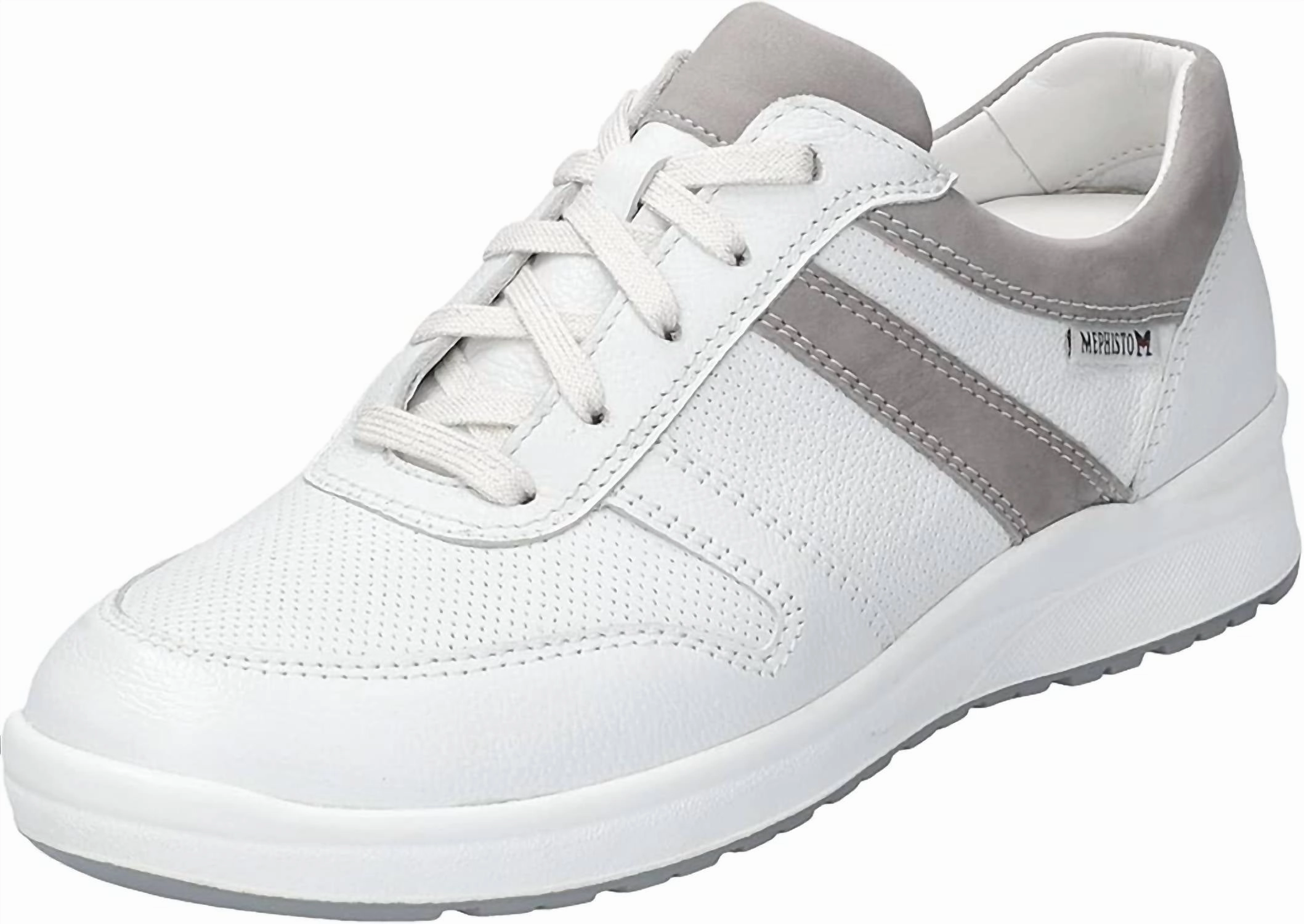 Casual Touch Women's Rebeca Perf Sneaker In White Empire Bucksoft Combo