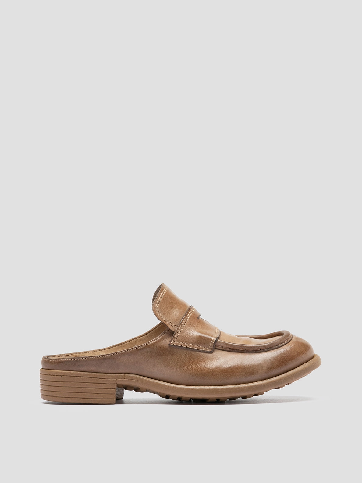 Relaxing Casual Beach Shoes CALIXTE 063 - Taupe Leather Mule
