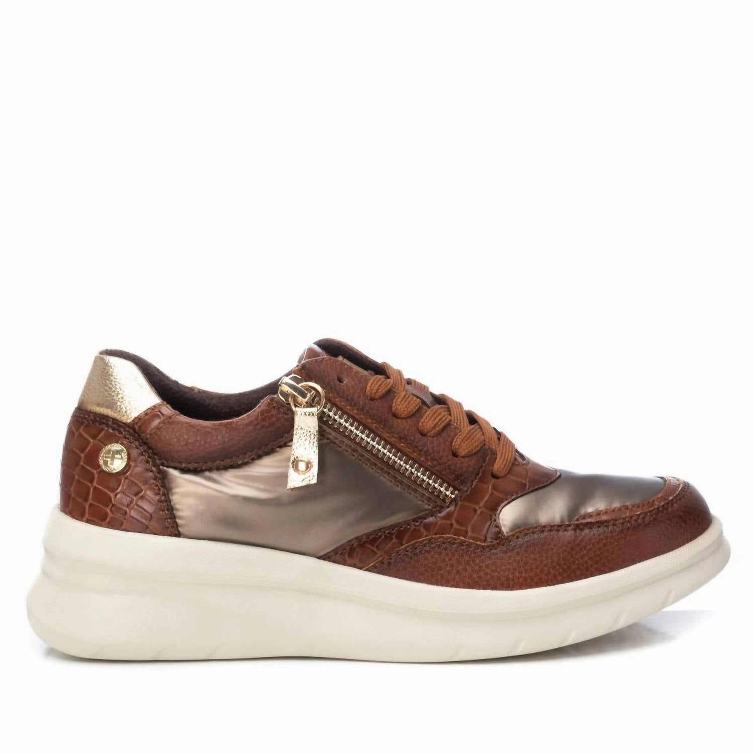 Motion Freedom Heat Retention Women's Trainer Sneakers In Camel