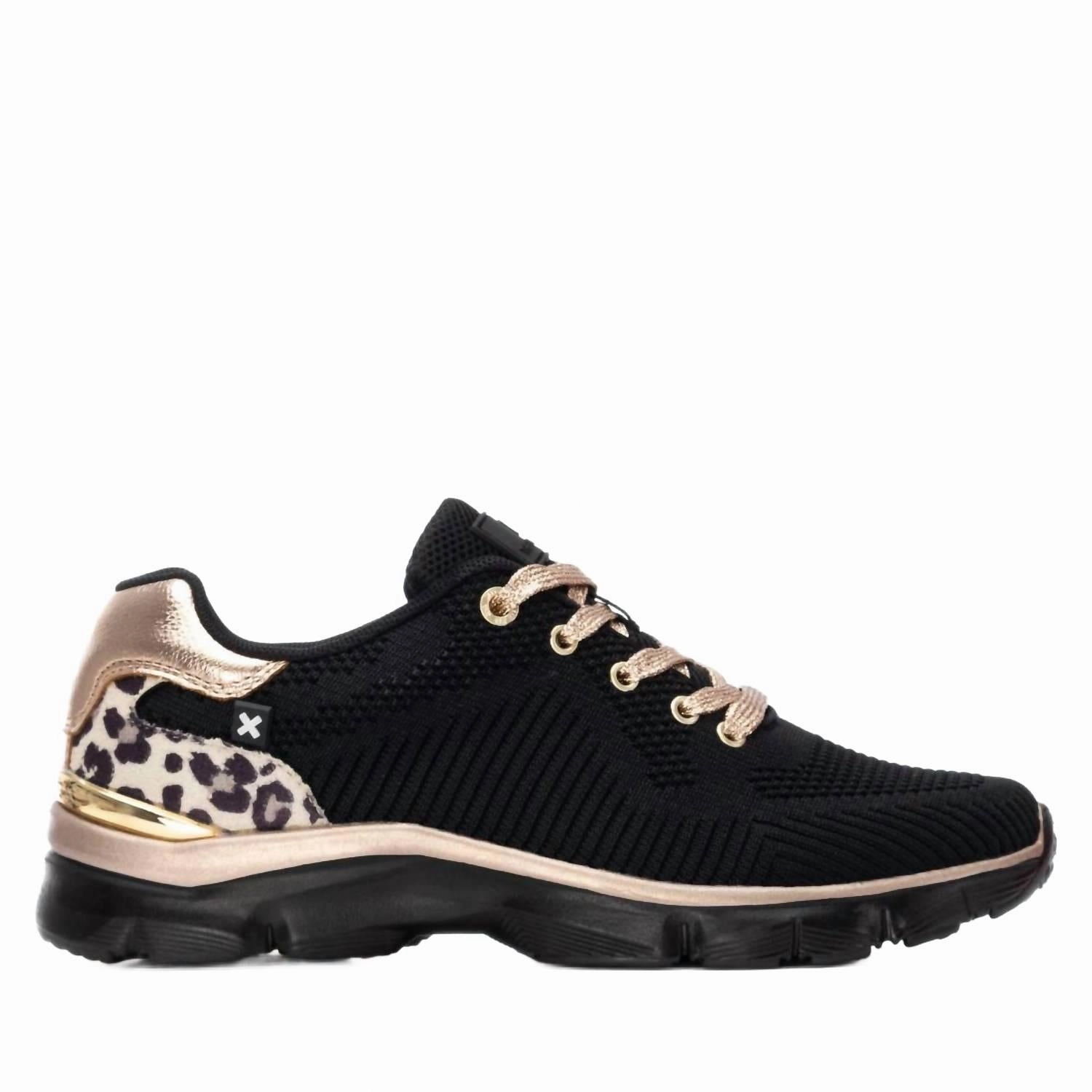 Women's 144361 Round Toe Sneakers In Leopard Energy Bounce Abrasion Shield