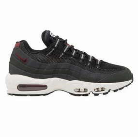 Nike Men's Air Max 95 Shoes - Anthracite / Team Red / Summit White / Black Outsole Traction