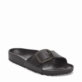 Effortless Fit Birkenstock Women's Madrid Big Buckle EVA Sandal in Black