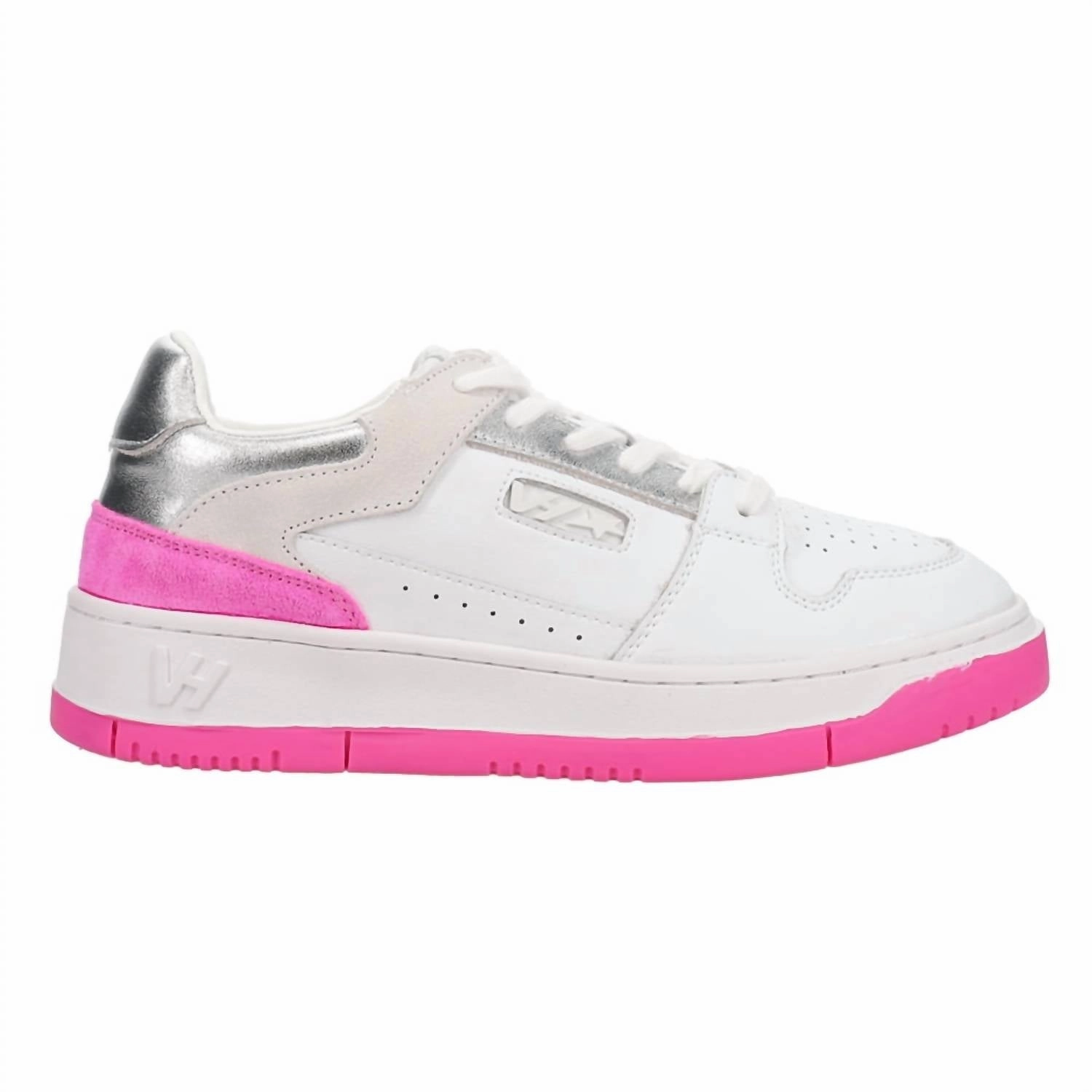 Sustainable production Women's Finesse Sneakers In White/neon Pink/silver