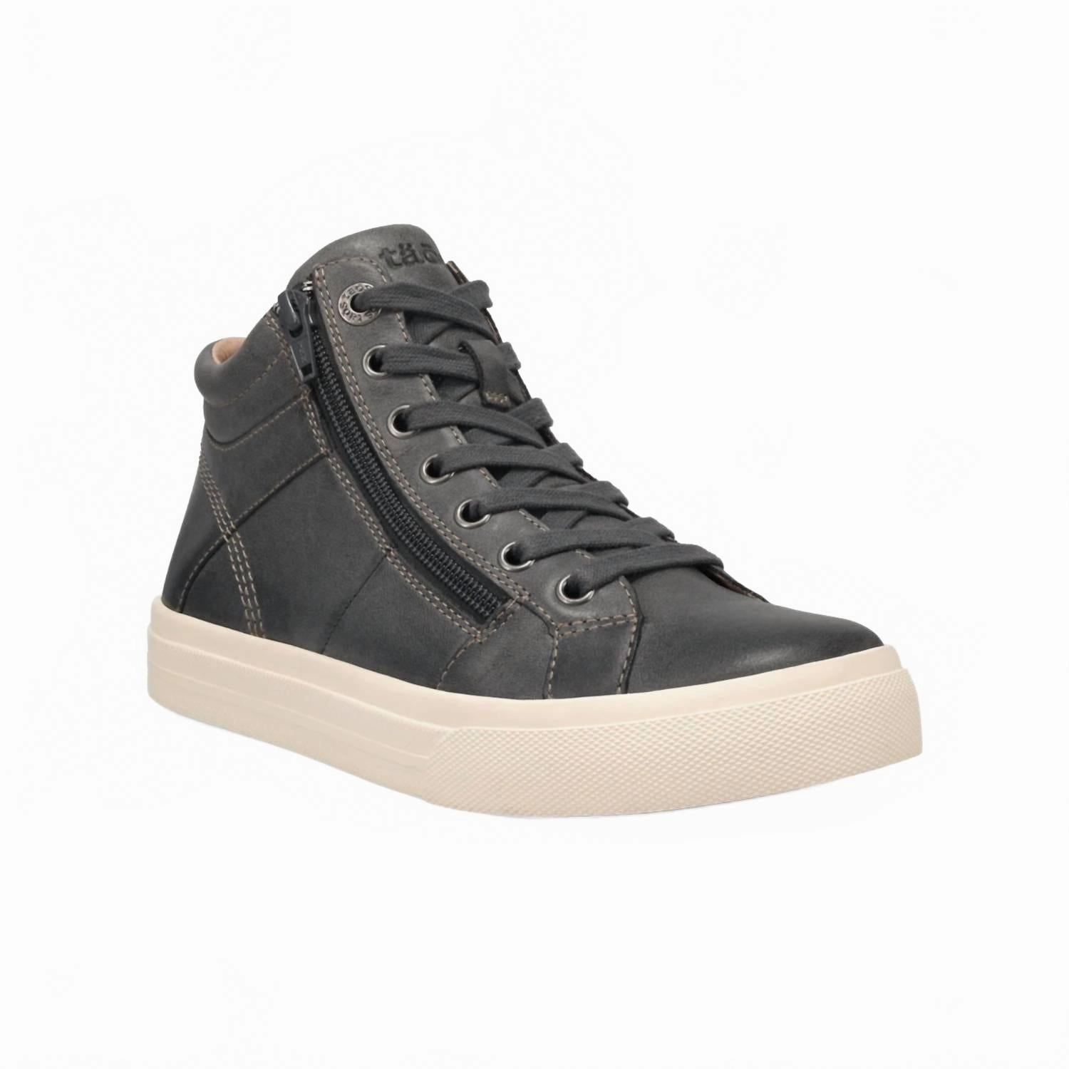 Women's Winner Leather High Top Sneaker In Steel Running Daily