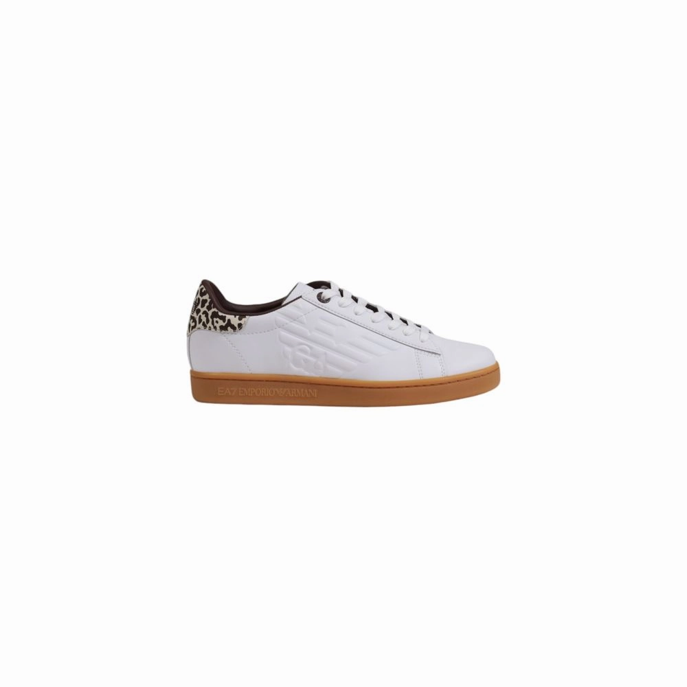 Quick Dry Fabric Durable Synthetic EA7 Emporio Armani Leather Women's Sneaker