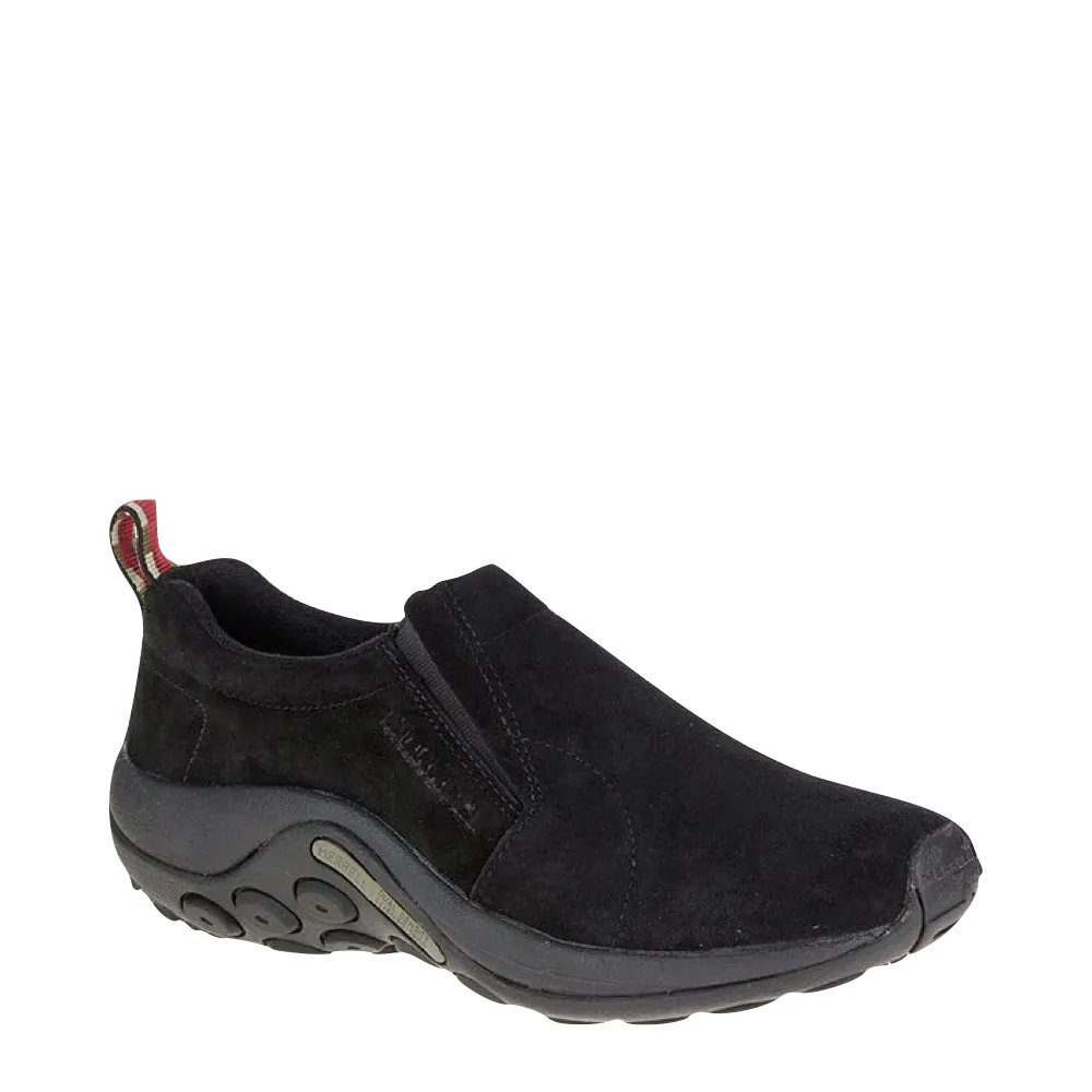 easy move Merrell Men's Jungle Moc Pigskin Nubuck Slip On in Midnight Black