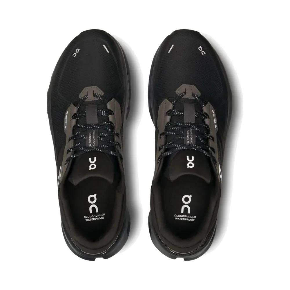 On Men's Cloudrunner 2 Waterproof Sneaker in Magnet/Black Fresh Vibes