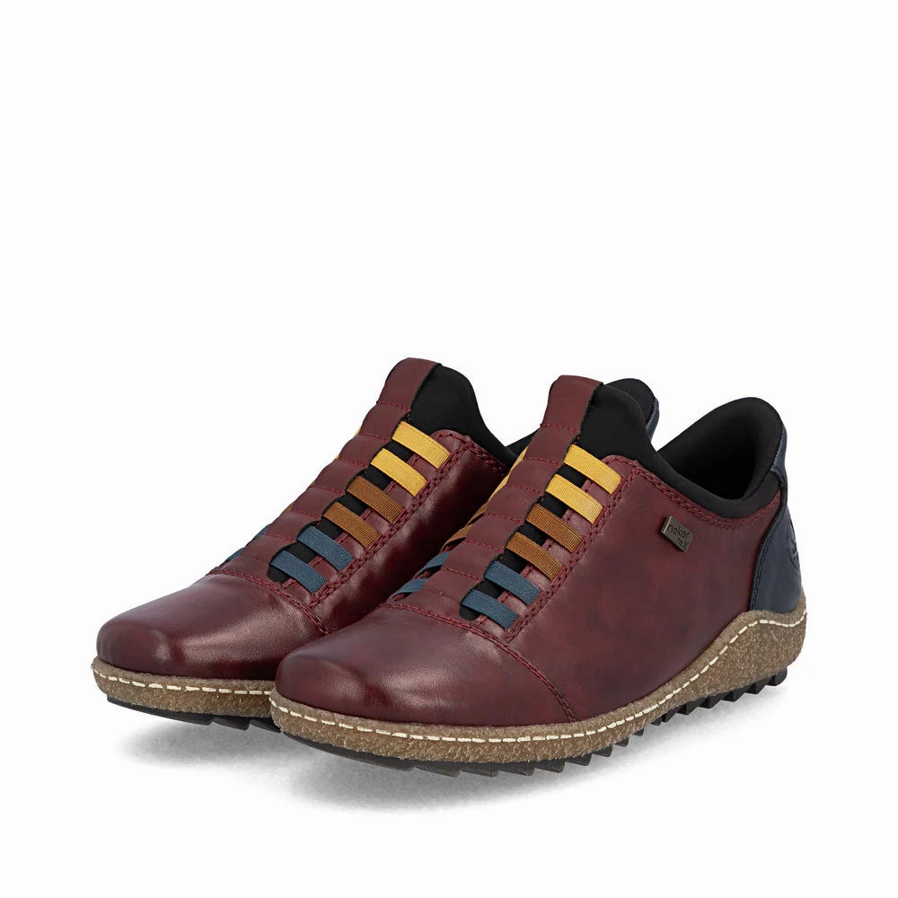 Mule Style Rieker Women's Liv 62 Waterproof Boot in Vino