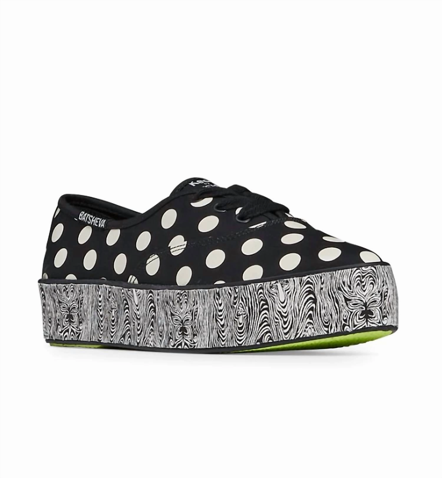 Weekend Vibes Fast Track Women's Keds Sneakers In Black/white