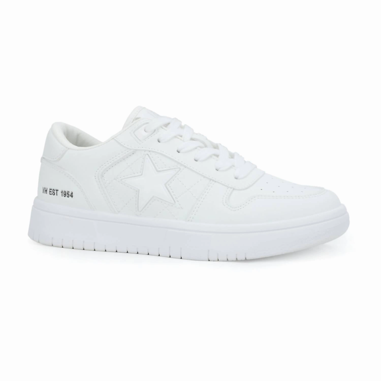 Fresh Women's Sneakers In Quilted White Comfortable Use Flexible Tread Pattern