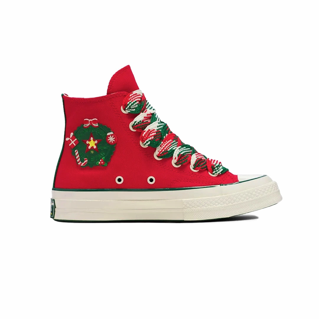 Converse -  Unisex Chuck 70 X-Mas Gingerbread & Knit Sock High Top Shoes (A12454C) Versatile Design