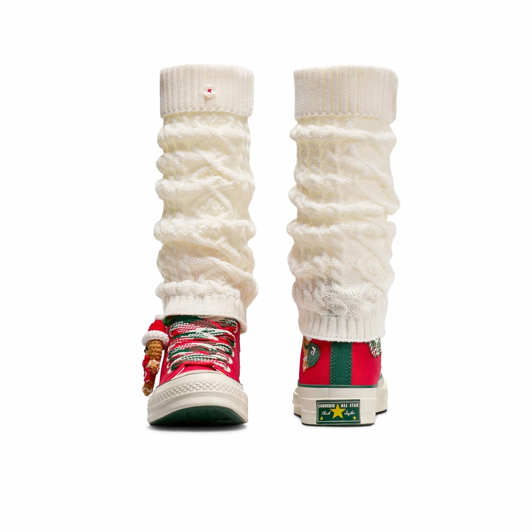 Converse -  Unisex Chuck 70 X-Mas Gingerbread & Knit Sock High Top Shoes (A12454C) Relaxed Look Shoes