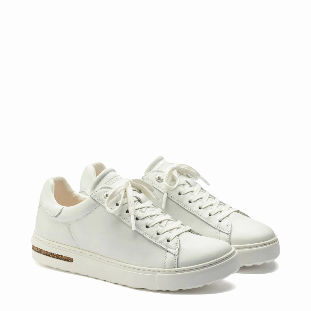Low Maintenance Birkenstock Women's Bend Leather Sneaker in White