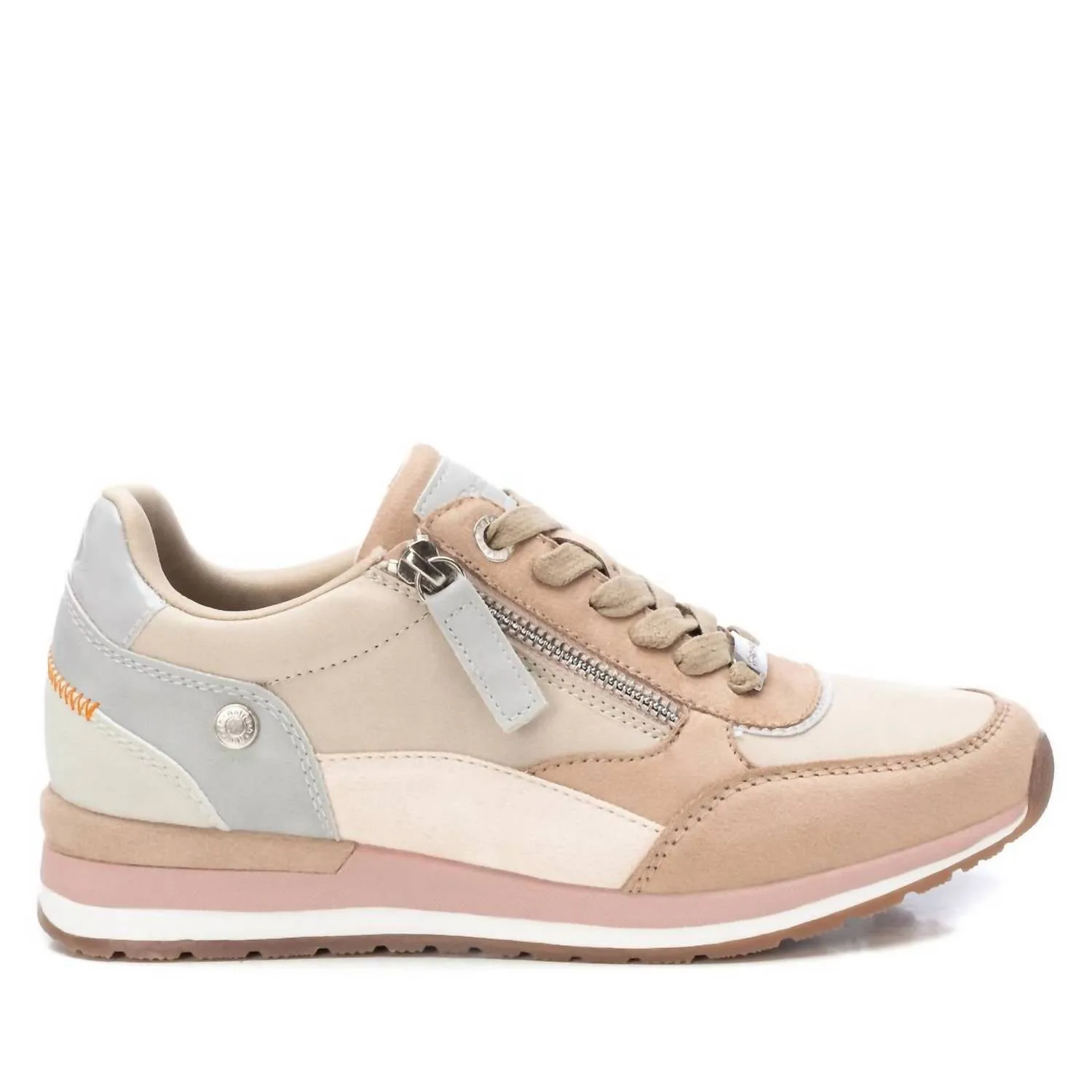 Women's Trainer Sneakers In Beige Long Commute