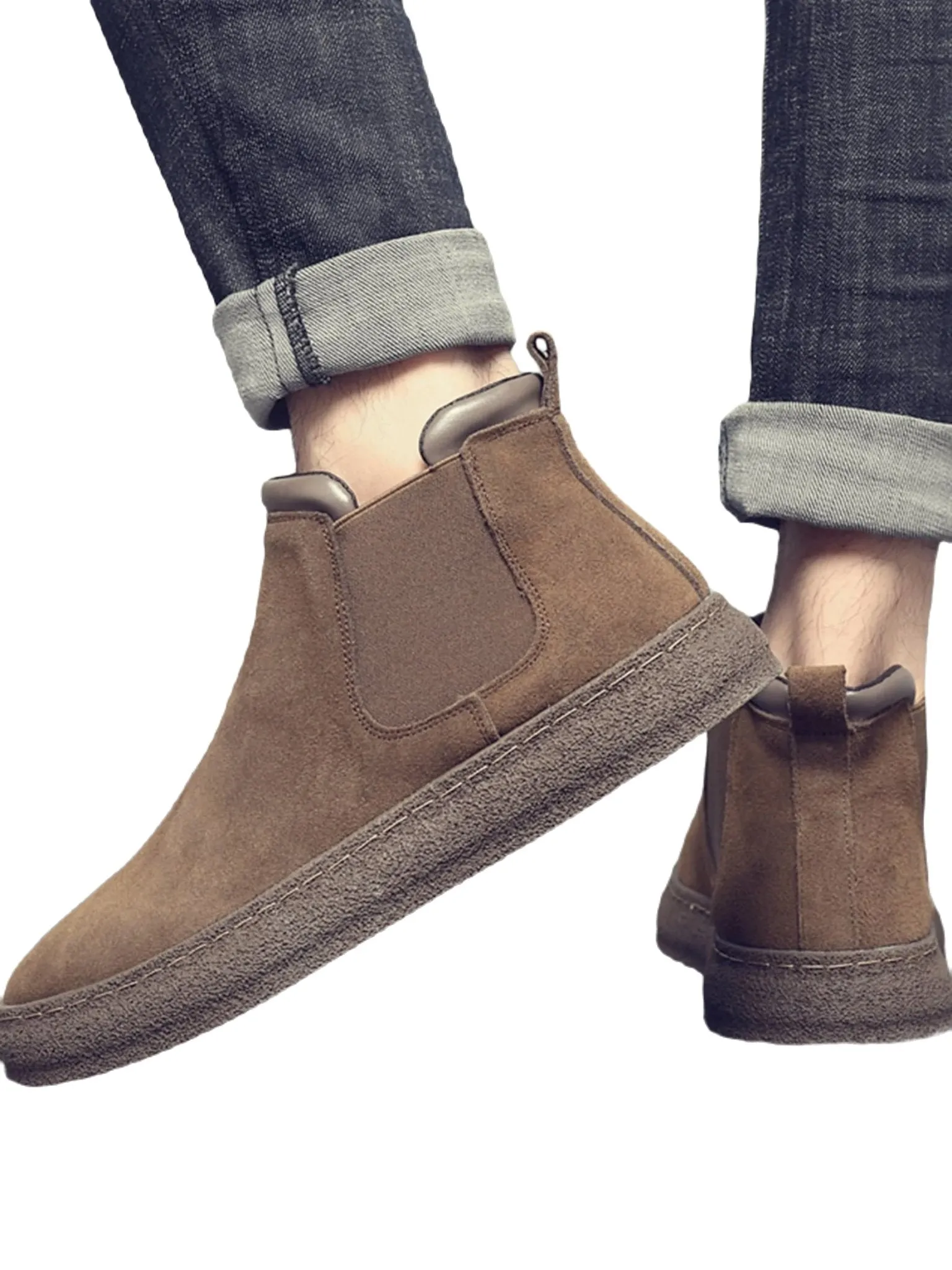Eco friendly materials il Minimo - Men's Minimalist Slip On Chelsea Boots