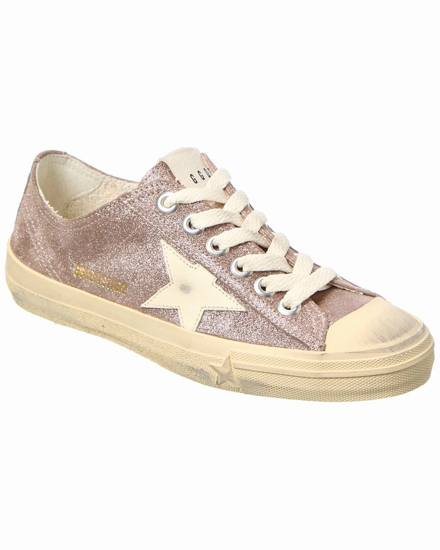 All   Terrain Comfortable Heel Golden Goose V-Star 2 Laminated Suede Sneaker