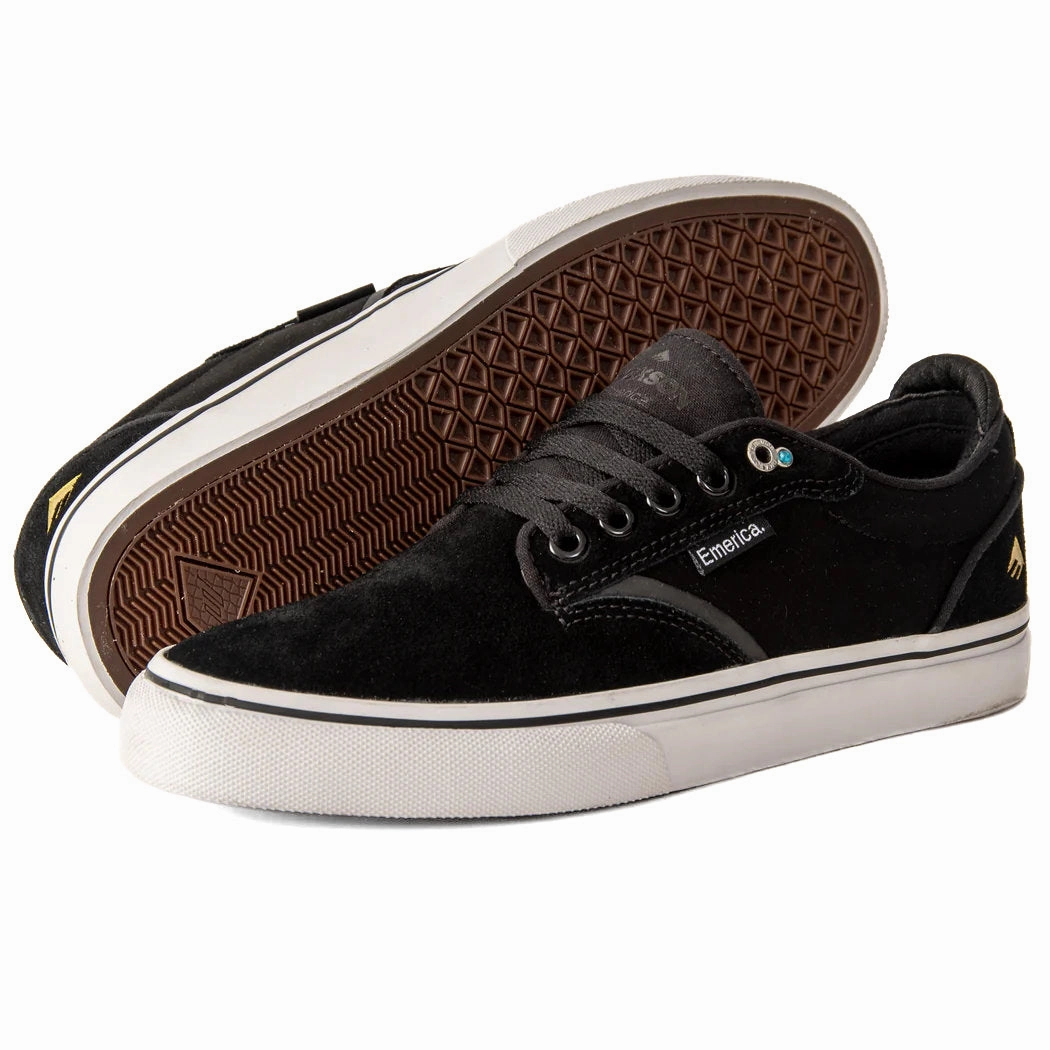 Emerica - Dickson (Black/White) Friction Free TextileUpper