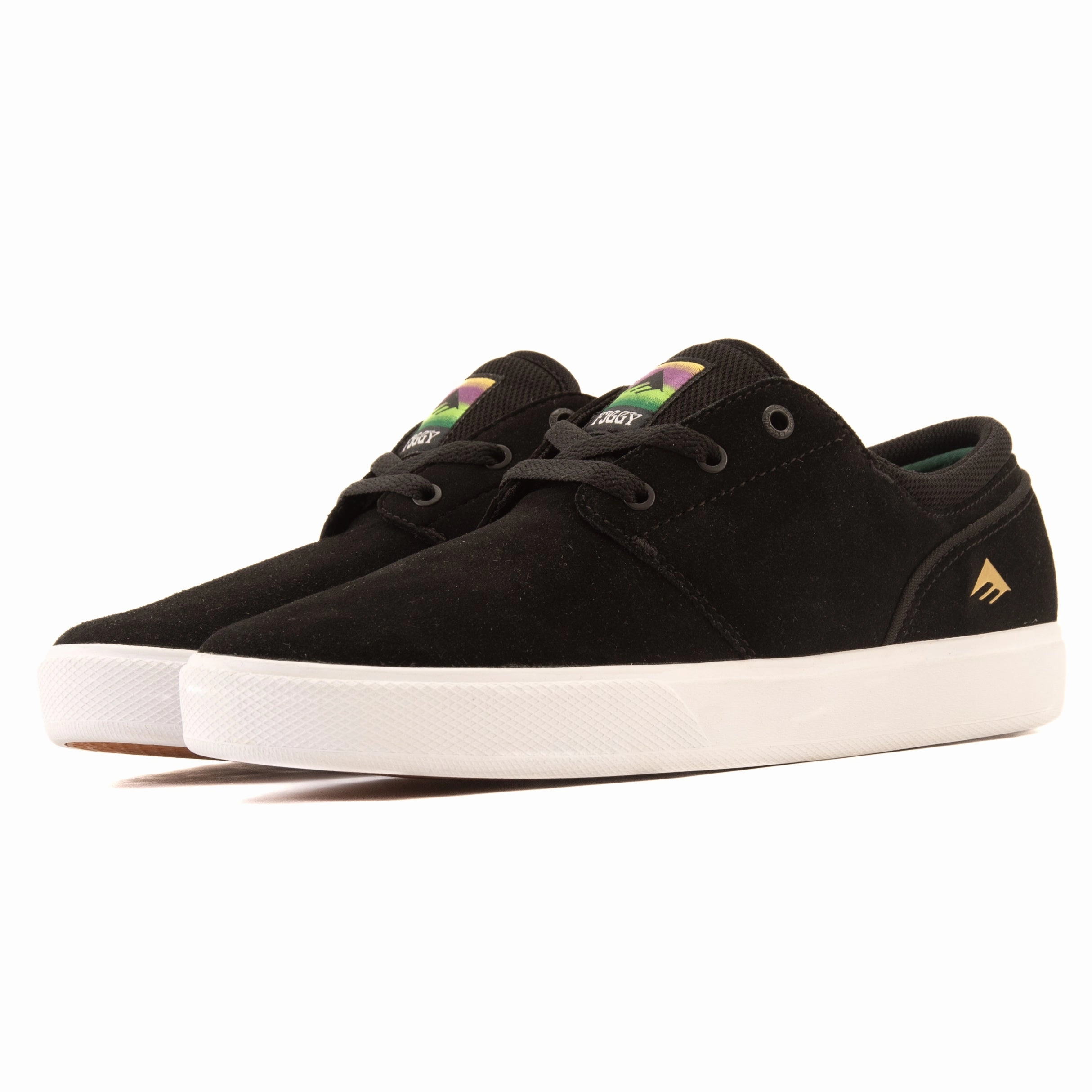 Emerica - Figgy G6 (Black/White/Gold) Comfort Heel Cup Lightweight Flexibility