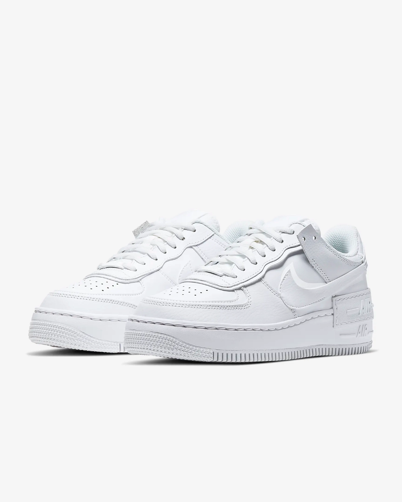 Nike Air Force 1 Shadow 'Triple White' Women's Shoes Comfortable Sockliner