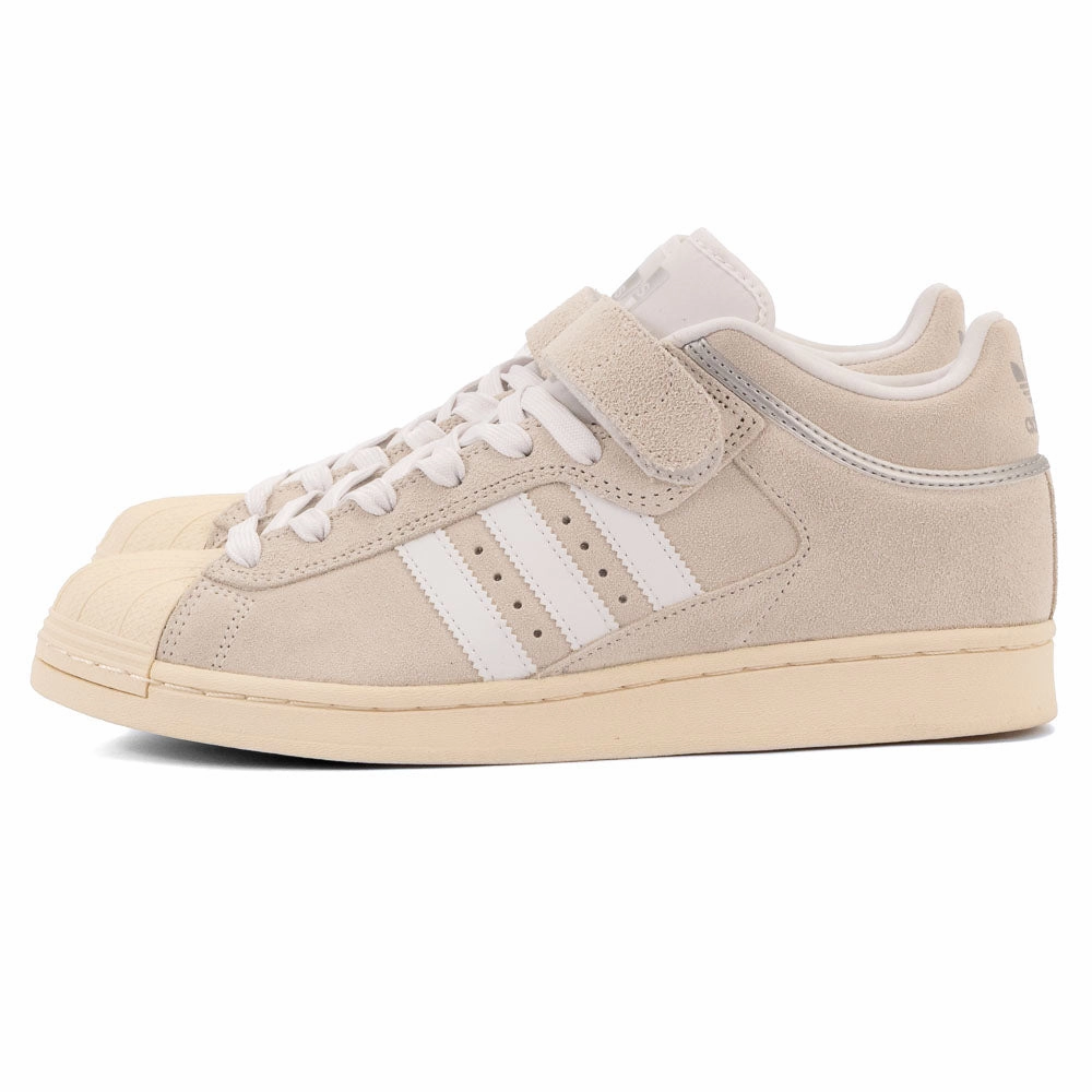 Adidas - Pro Shell ADV (White/Silver) mesh material