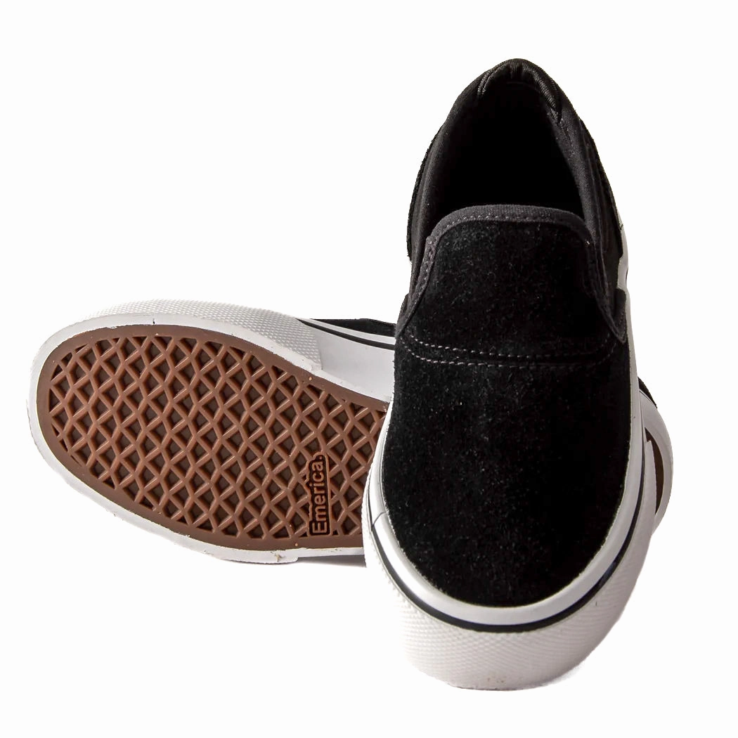 Emerica - Wino G6 Slip-On Youth (Black/White/Gold) standard - fit