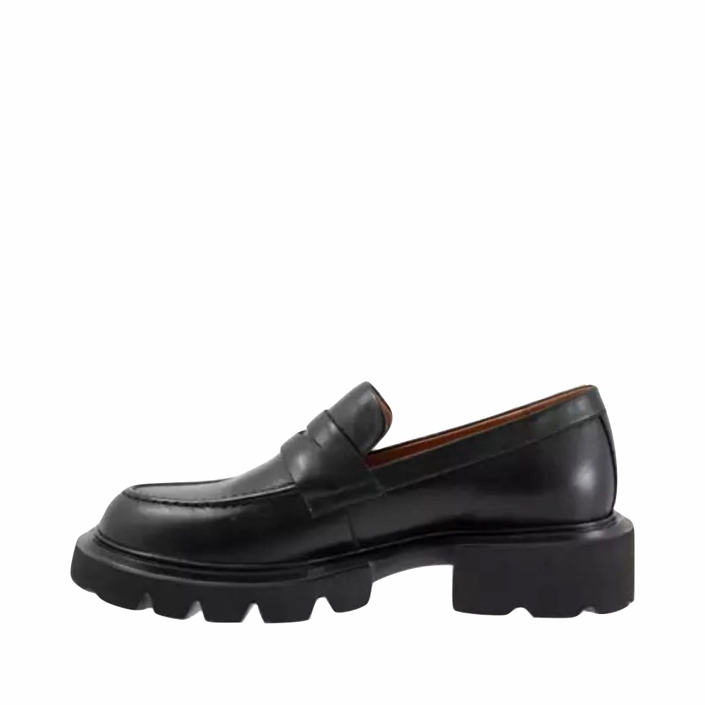 Hold Step EOS Footwear Women's Ade Penny Leather Loafer in Black