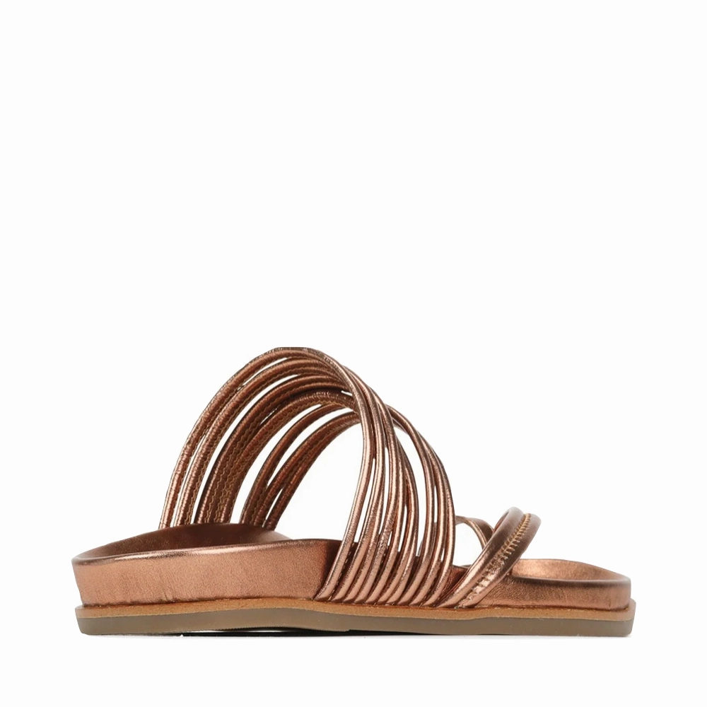 Beach Sandals for Men EOS Women's Carmella Toe Loop Sandal in Copper