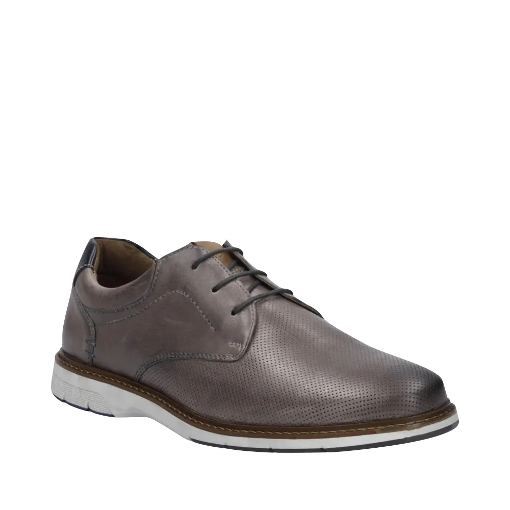 Josef Seibel Men's Stuart 02 Perfed Dress Shoe in Granite Urban Ready