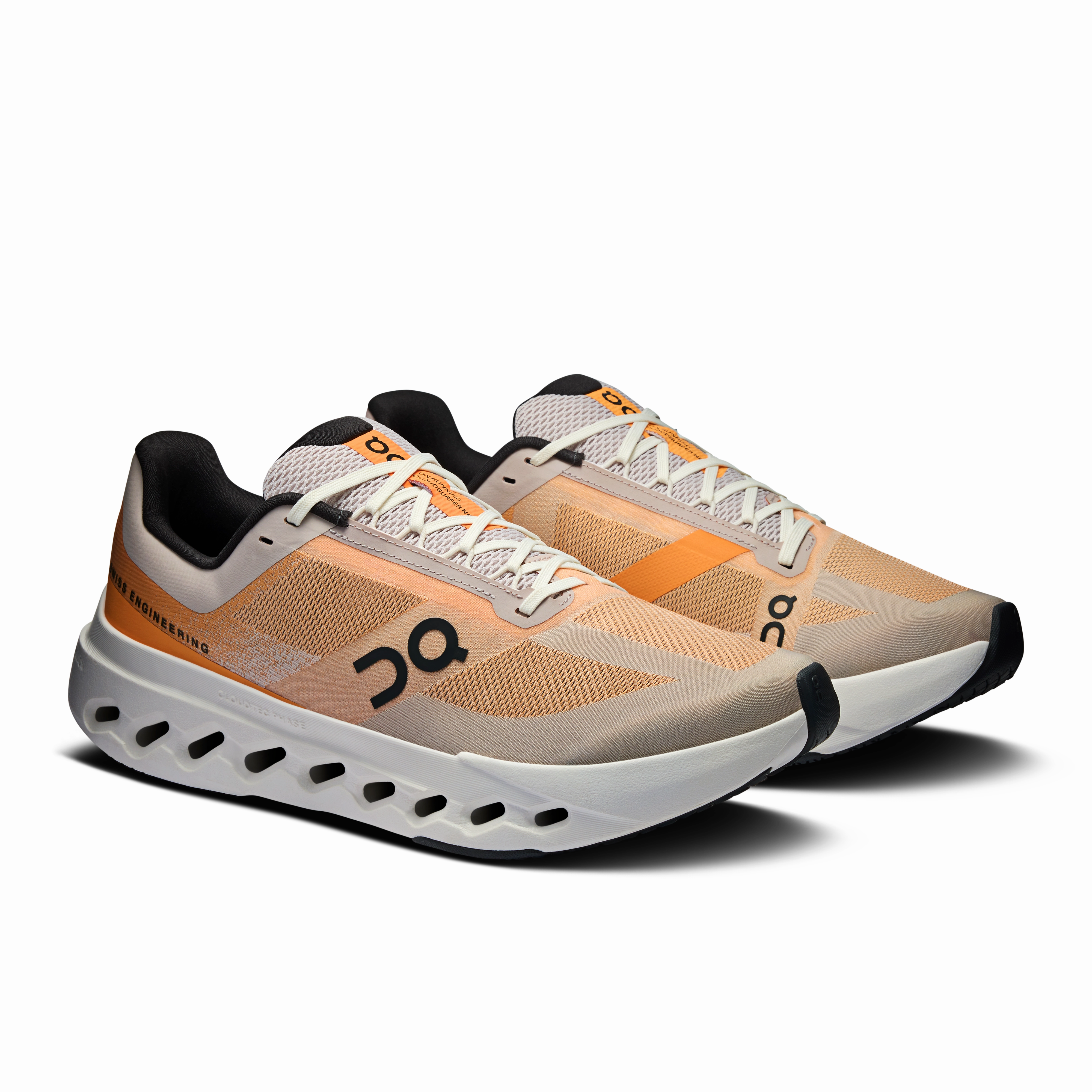 aluminum - reinforced shoes On Running Men's Cloudsurfer Next Shoes - Tangerine / Ivory