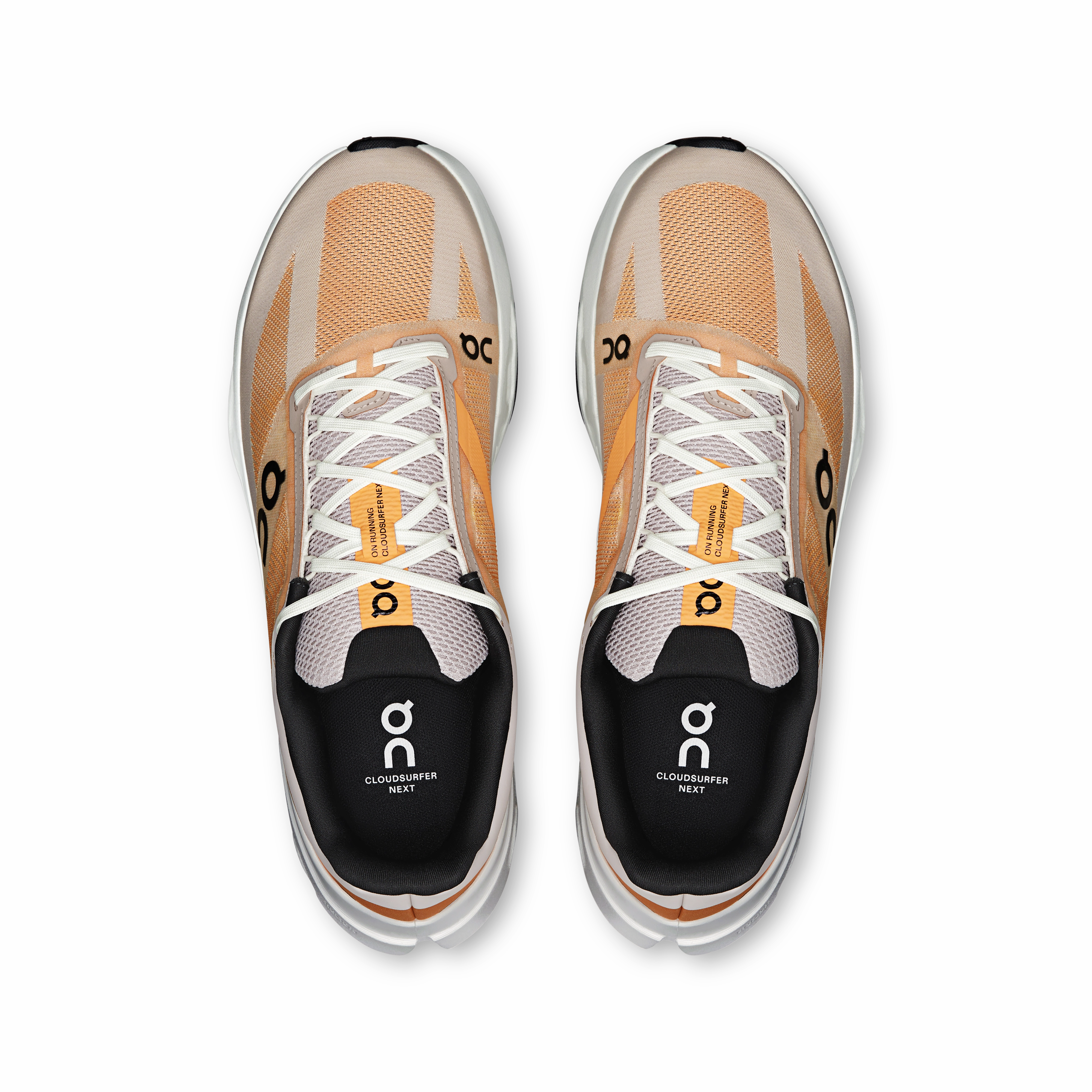 frequent - use high - performance footwear On Running Men's Cloudsurfer Next Shoes - Tangerine / Ivory