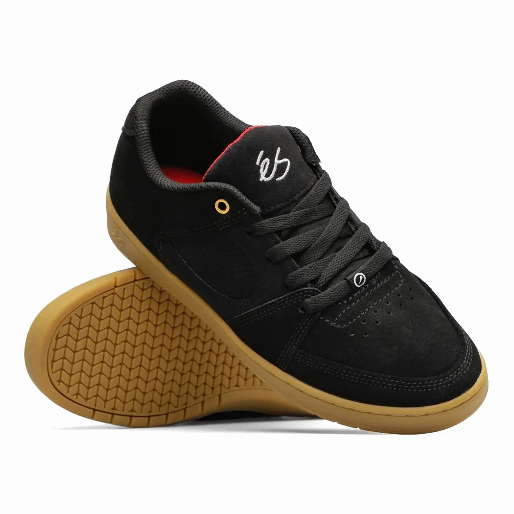 ribbon - decorated running wear spring running shoes Es - Accel Slim (Black/Gum)